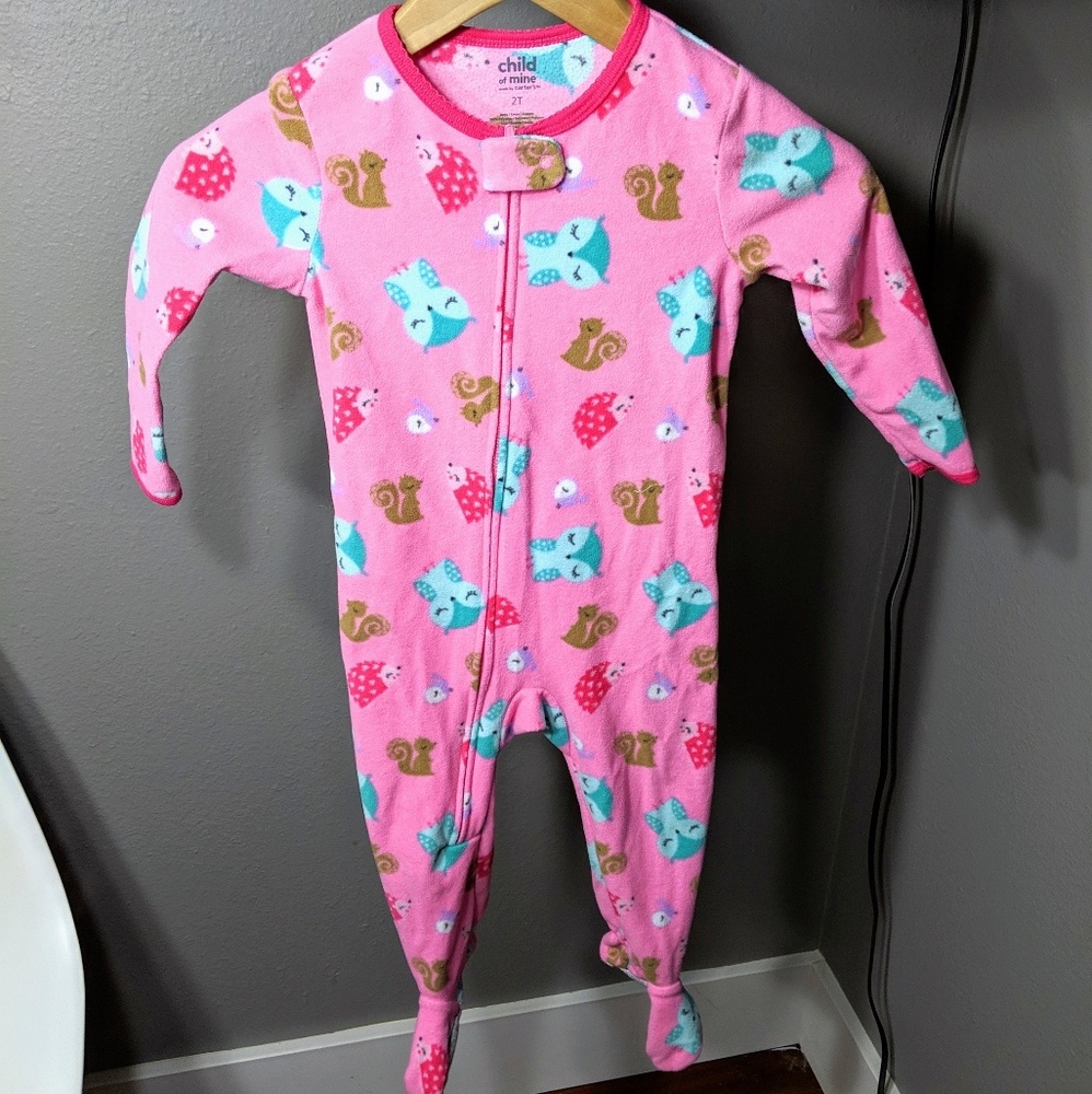 Carters 2t fleece footie pajamas